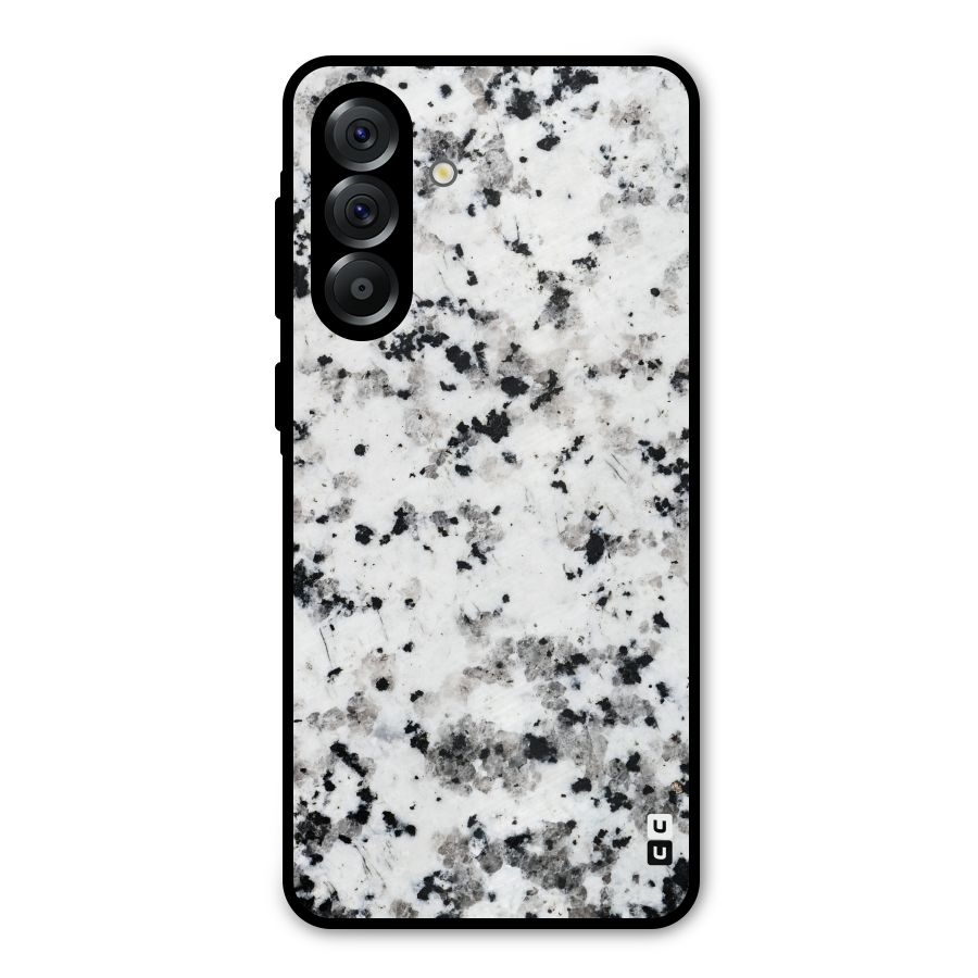 Charcoal Spots Marble Metal Back Case for Galaxy A36