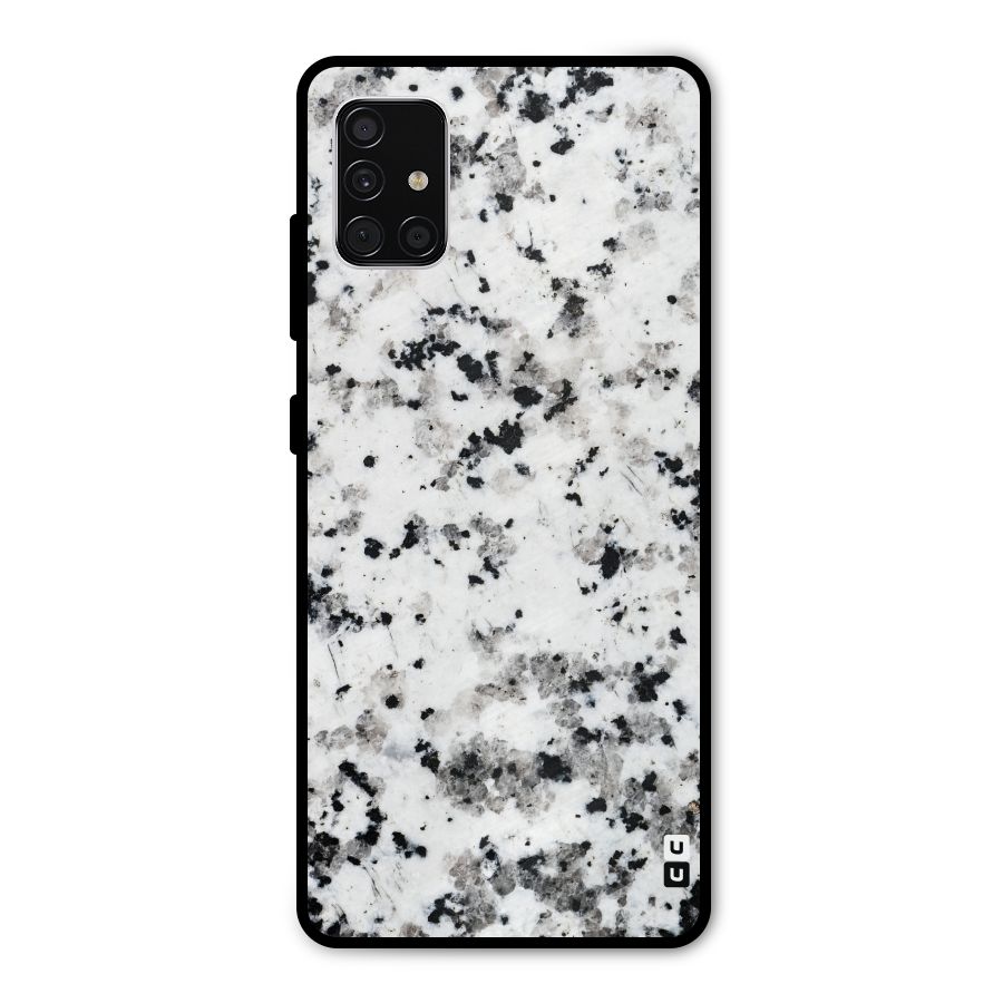 Charcoal Spots Marble Metal Back Case for Galaxy A51