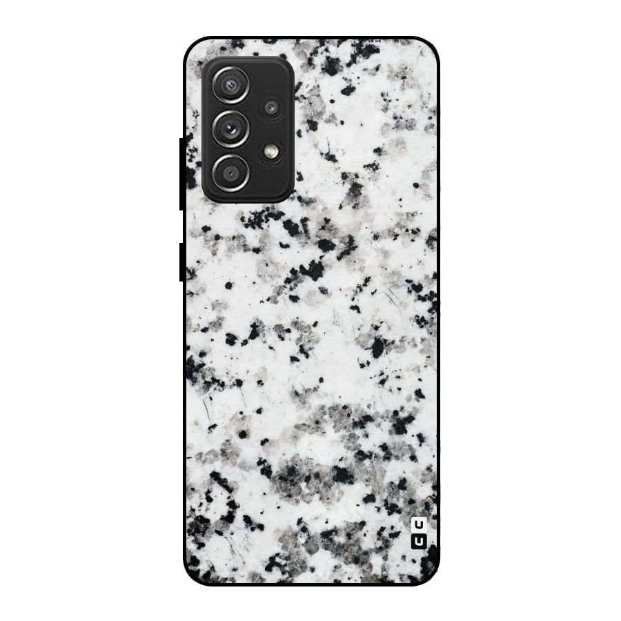 Charcoal Spots Marble Metal Back Case for Galaxy A52s 5G