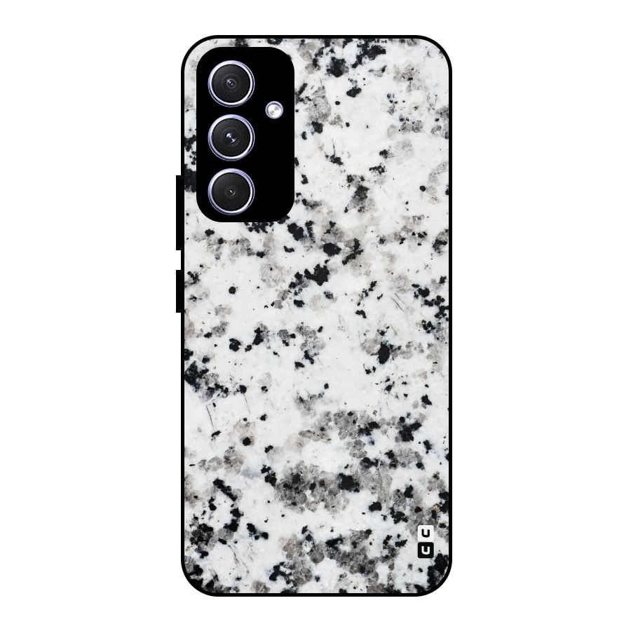 Charcoal Spots Marble Metal Back Case for Galaxy A54