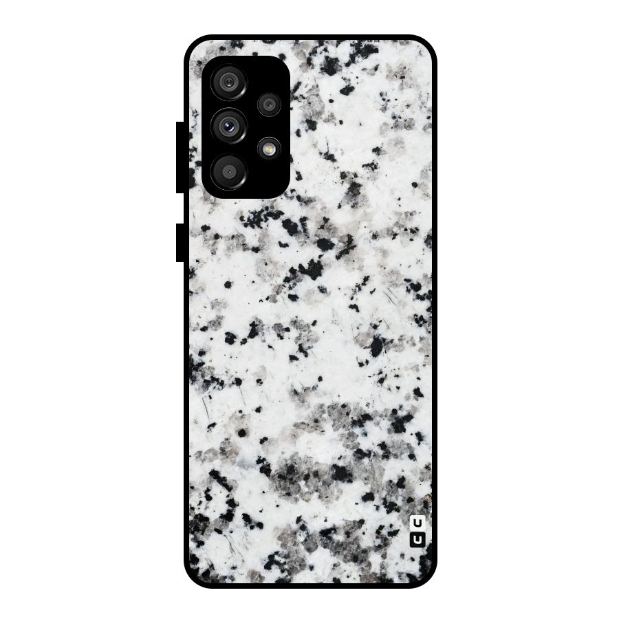 Charcoal Spots Marble Metal Back Case for Galaxy A73 5G