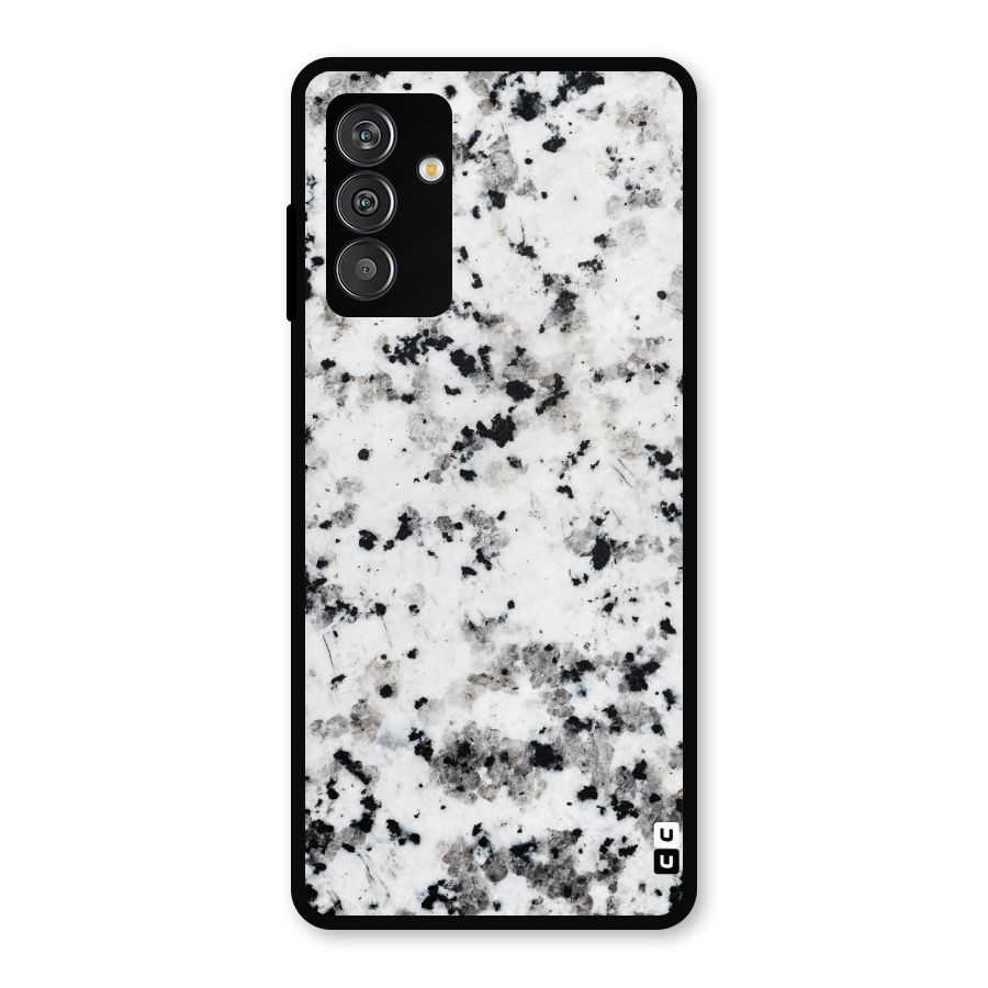 Charcoal Spots Marble Metal Back Case for Galaxy F13