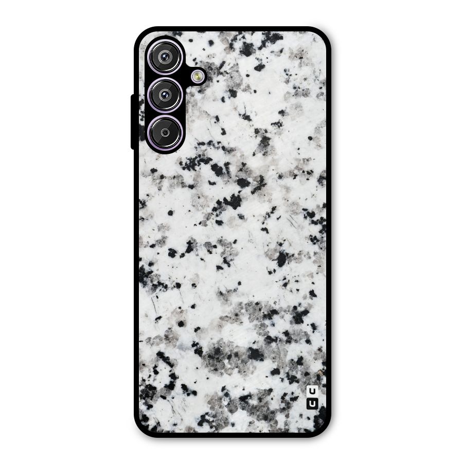 Charcoal Spots Marble Metal Back Case for Galaxy F15