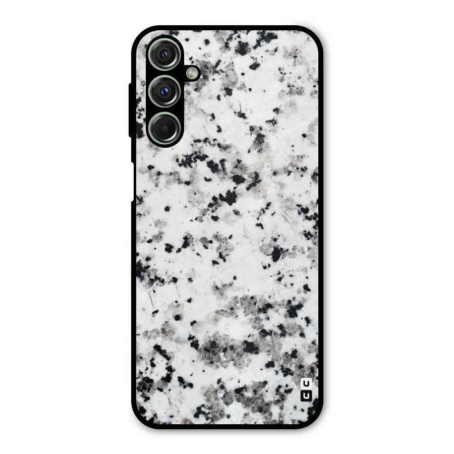 Charcoal Spots Marble Metal Back Case for Galaxy F34