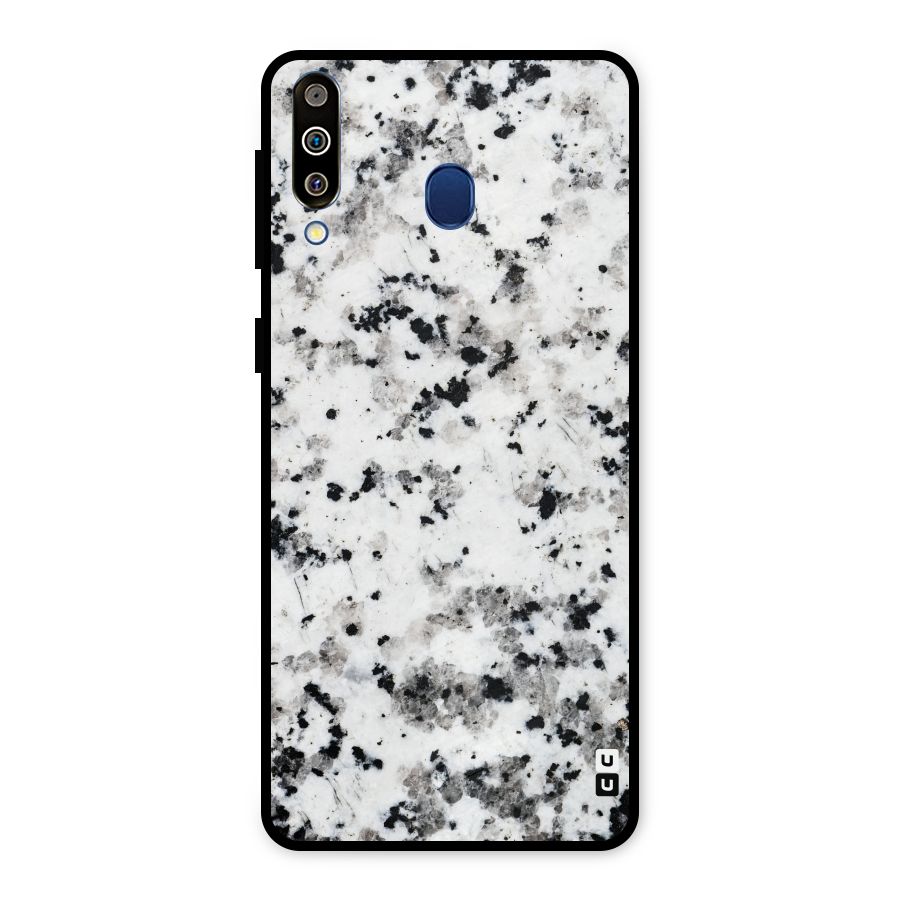 Charcoal Spots Marble Metal Back Case for Galaxy M30