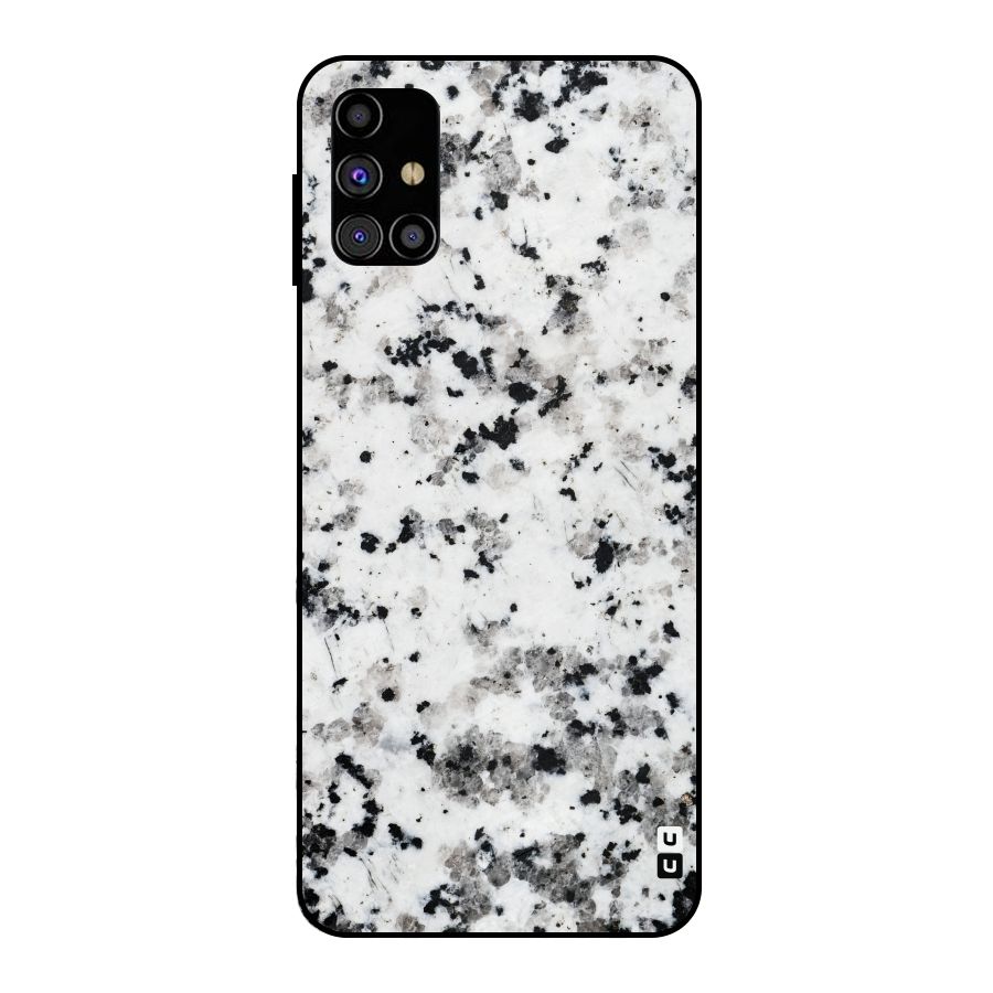 Charcoal Spots Marble Metal Back Case for Galaxy M31s
