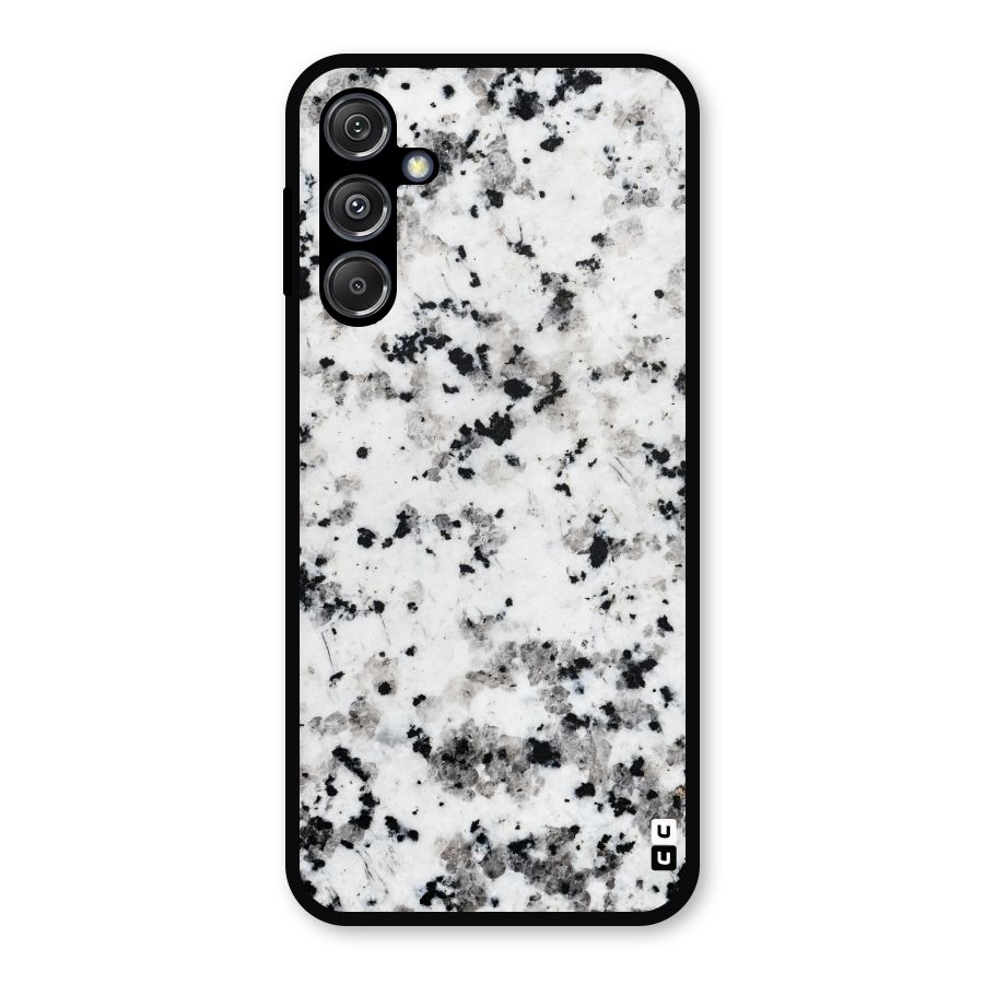 Charcoal Spots Marble Metal Back Case for Galaxy M34 5G