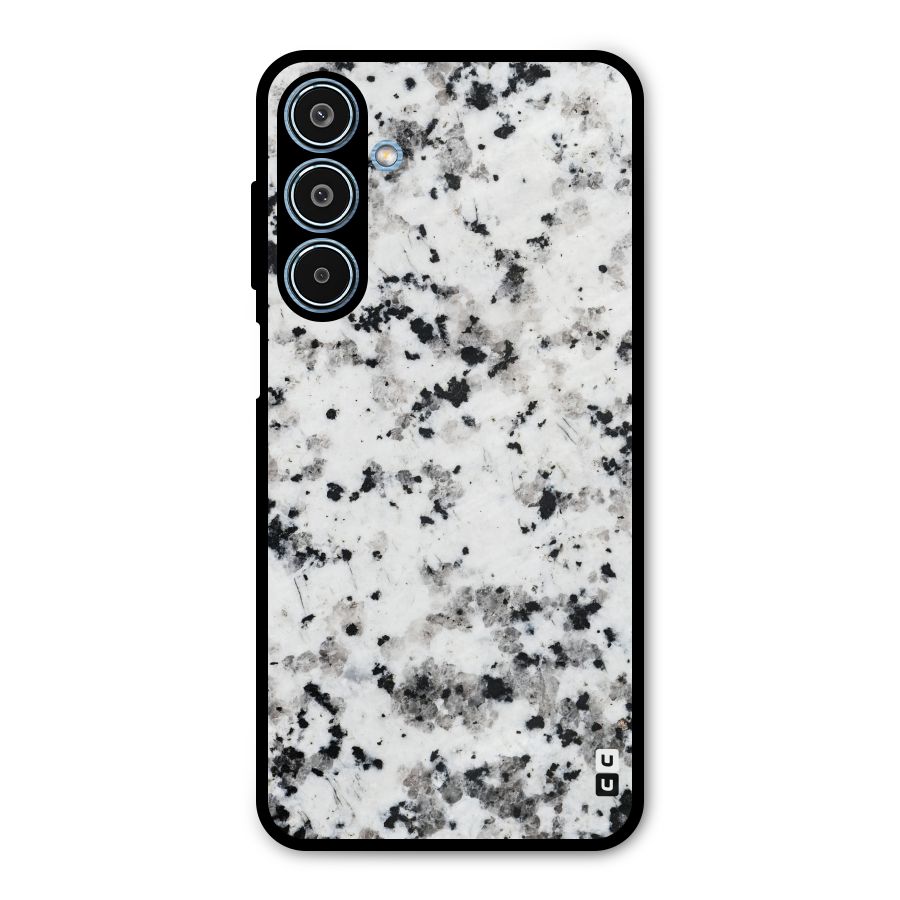 Charcoal Spots Marble Metal Back Case for Galaxy M35