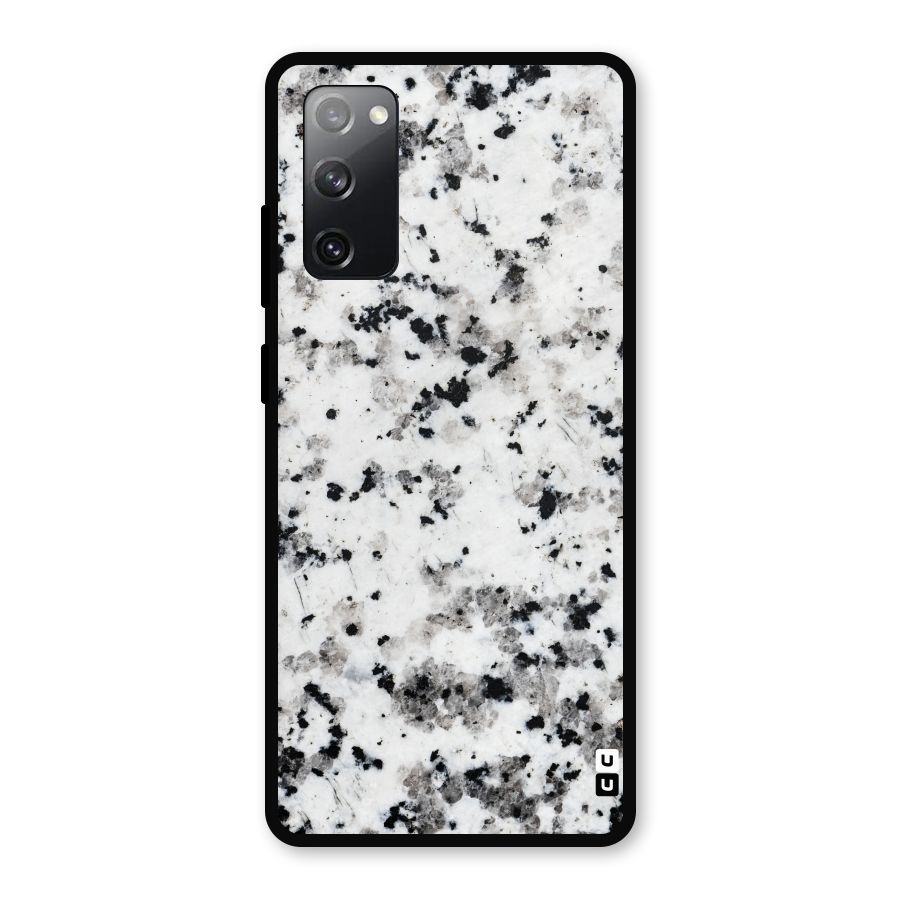 Charcoal Spots Marble Metal Back Case for Galaxy S20 FE 5G