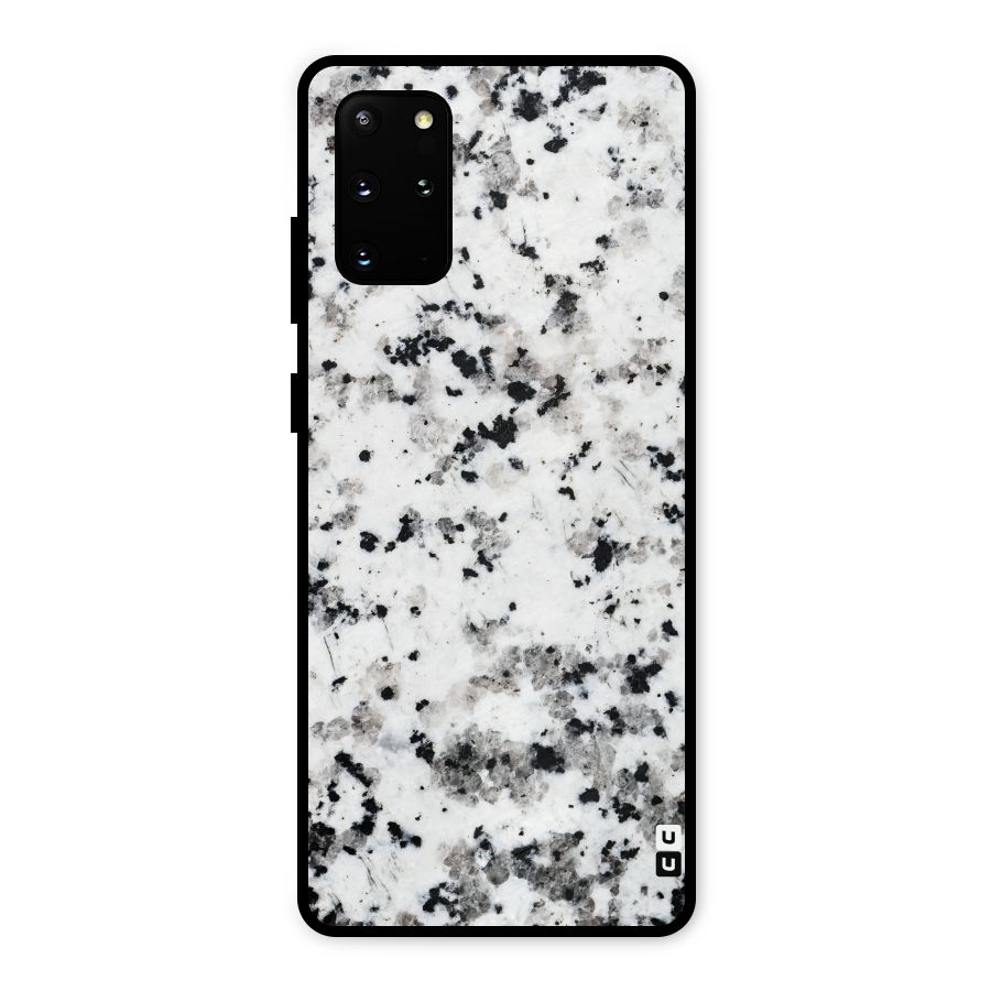 Charcoal Spots Marble Metal Back Case for Galaxy S20 Plus