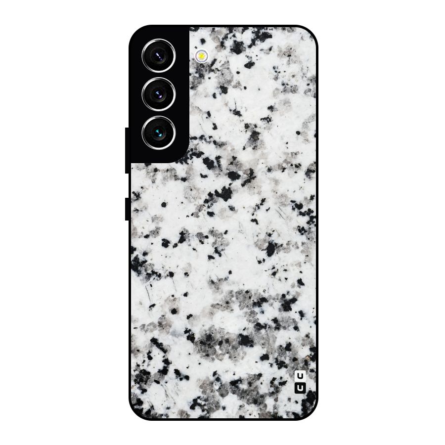 Charcoal Spots Marble Metal Back Case for Galaxy S22 5G