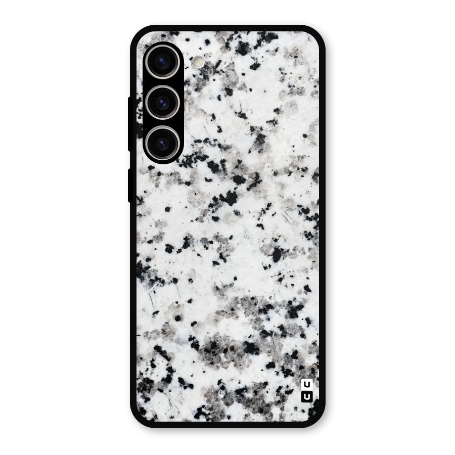 Charcoal Spots Marble Metal Back Case for Galaxy S23 Plus