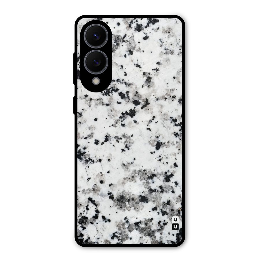 Charcoal Spots Marble Metal Back Case for Galaxy S25 Edge