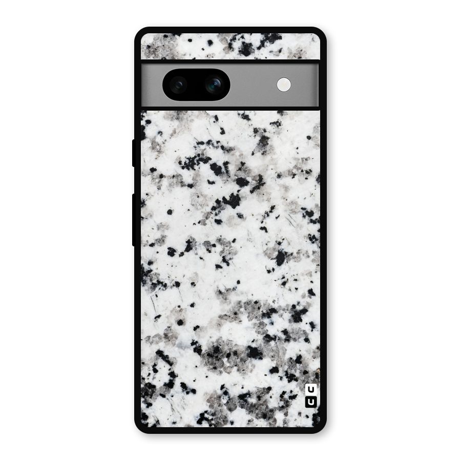 Charcoal Spots Marble Metal Back Case for Google Pixel 7a