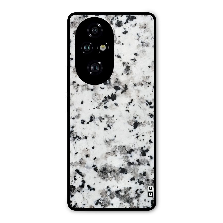 Charcoal Spots Marble Metal Back Case for Honor 200 Pro
