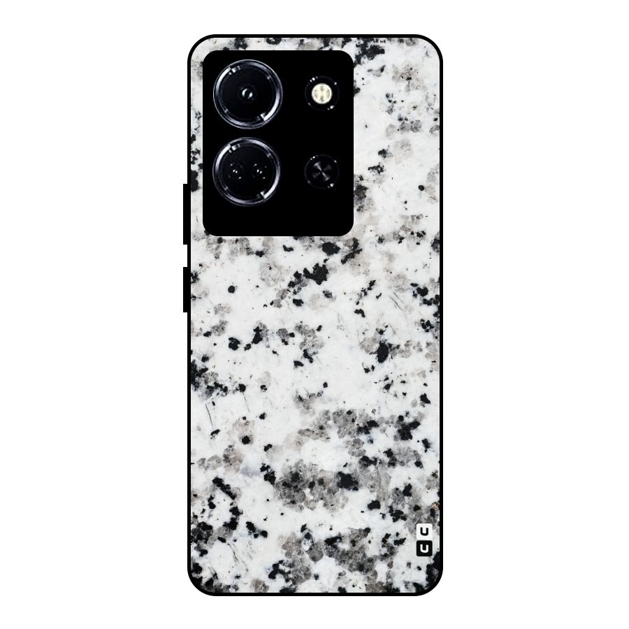 Charcoal Spots Marble Metal Back Case for Infinix Note 30 5G