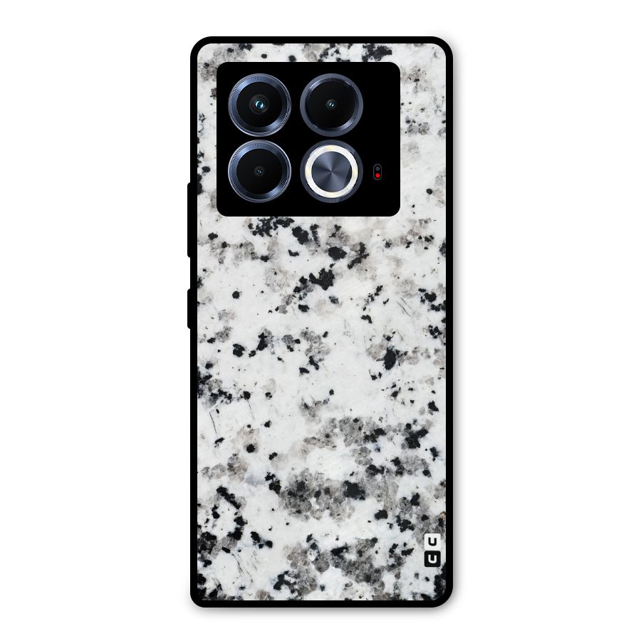 Charcoal Spots Marble Metal Back Case for Infinix Note 40 5G