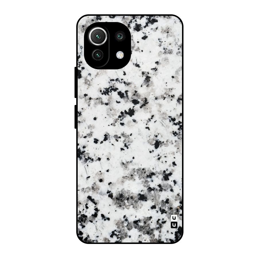 Charcoal Spots Marble Metal Back Case for Mi 11 Lite