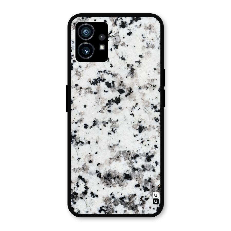 Charcoal Spots Marble Metal Back Case for Nothing Phone 1