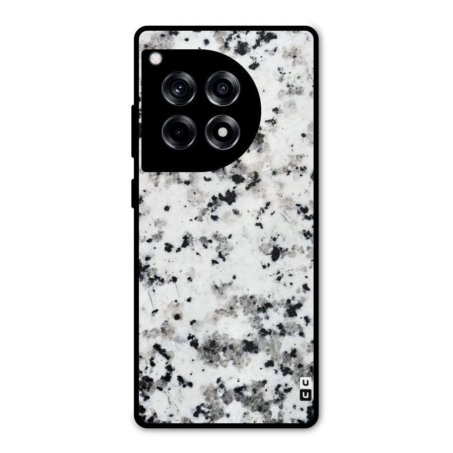 Charcoal Spots Marble Metal Back Case for OnePlus 12R