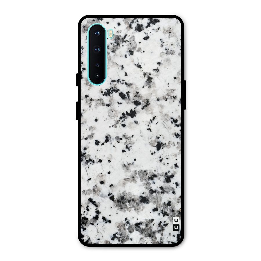 Charcoal Spots Marble Metal Back Case for OnePlus Nord