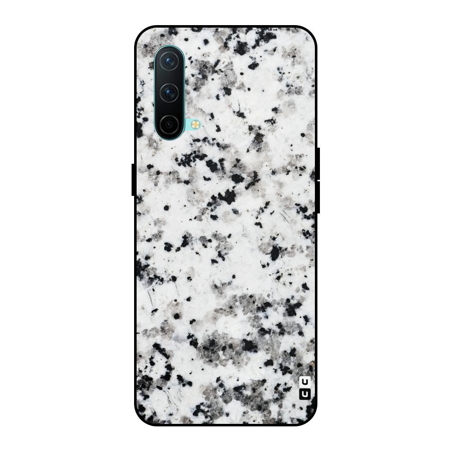 Charcoal Spots Marble Metal Back Case for OnePlus Nord CE 5G