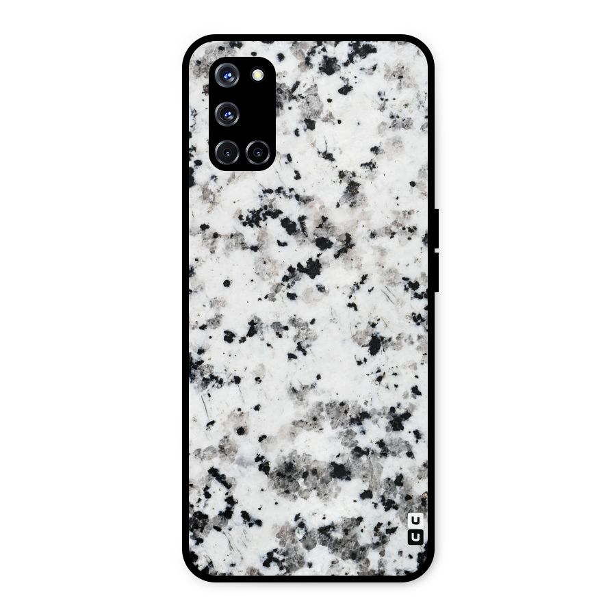 Charcoal Spots Marble Metal Back Case for Oppo A52