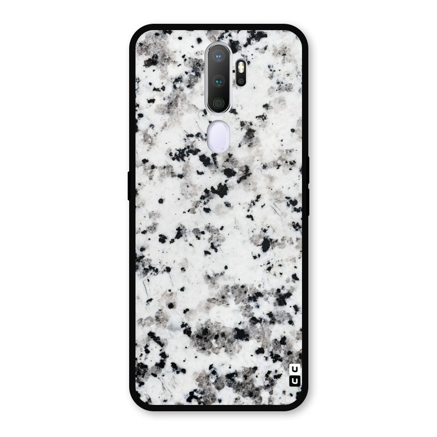 Charcoal Spots Marble Metal Back Case for Oppo A5 (2020)
