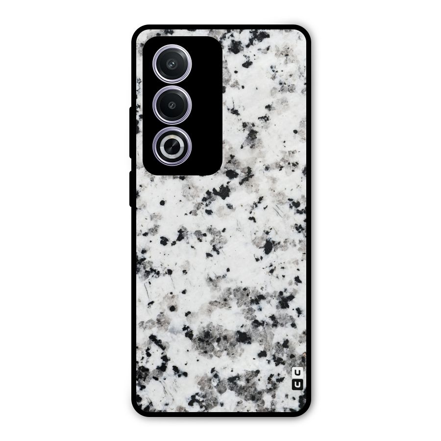 Charcoal Spots Marble Metal Back Case for Oppo K12x