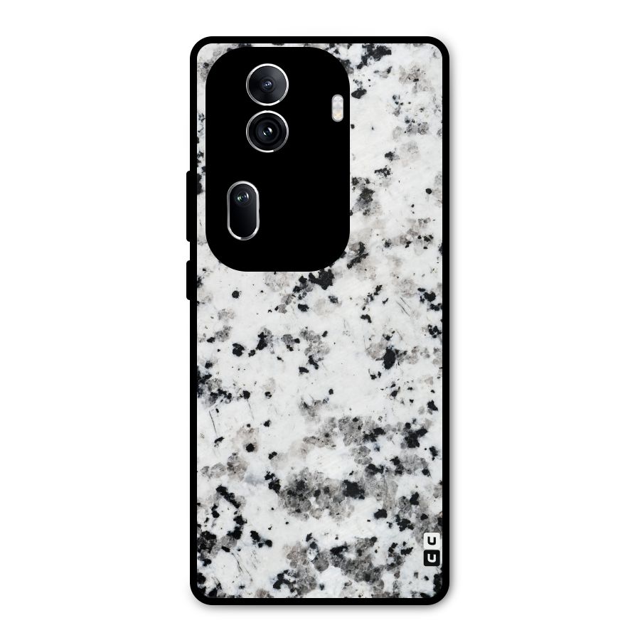 Charcoal Spots Marble Metal Back Case for Oppo Reno11 Pro 5G