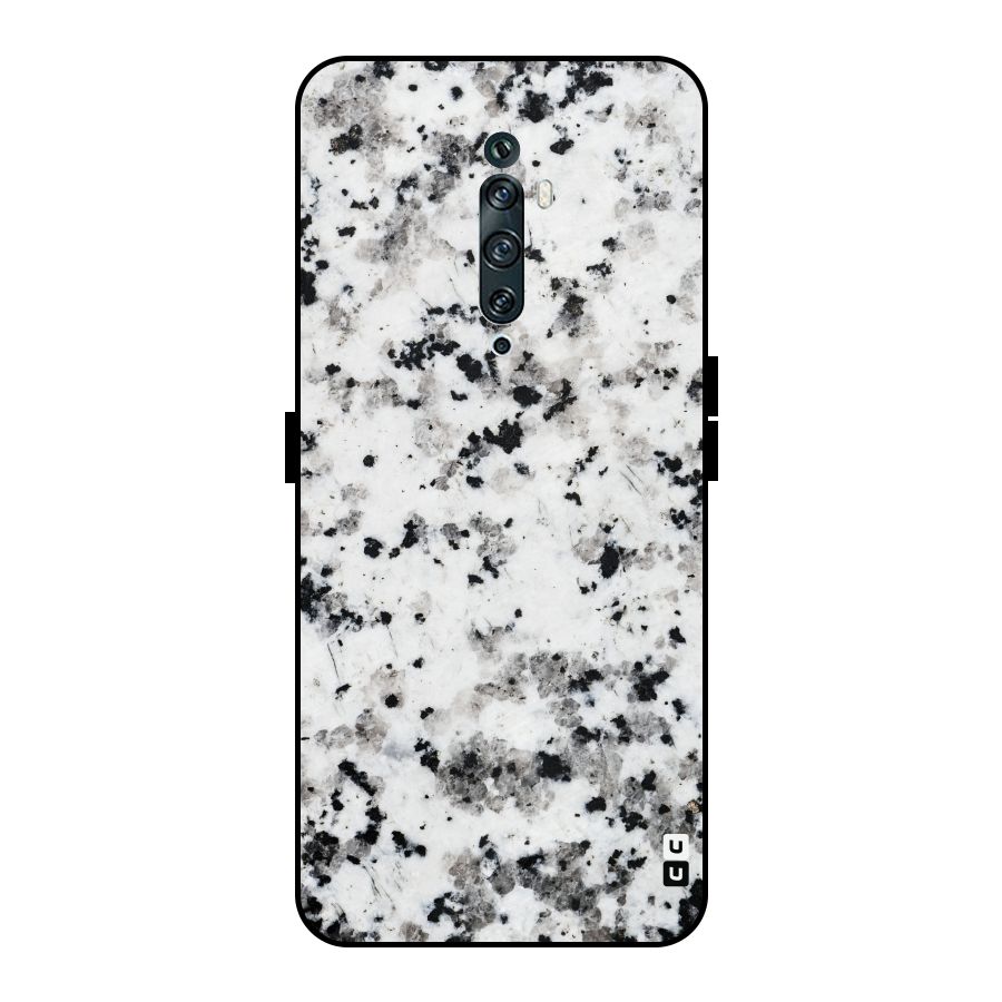 Charcoal Spots Marble Metal Back Case for Oppo Reno2 Z