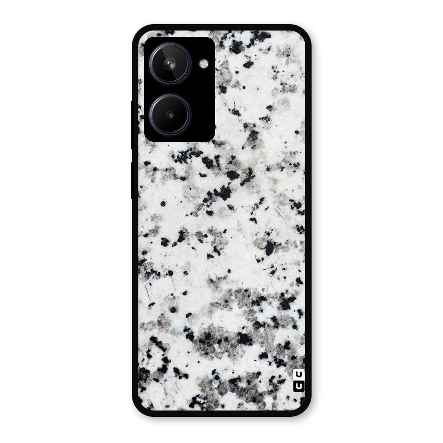 Charcoal Spots Marble Metal Back Case for Realme 10