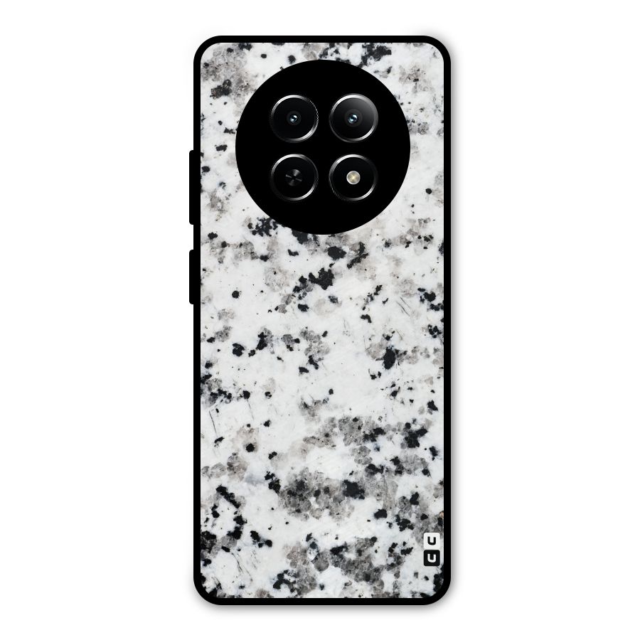 Charcoal Spots Marble Metal Back Case for Realme 12x 5G