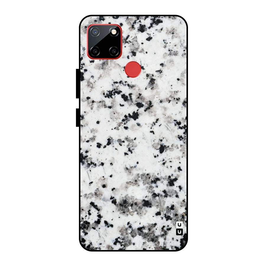 Charcoal Spots Marble Metal Back Case for Realme C12