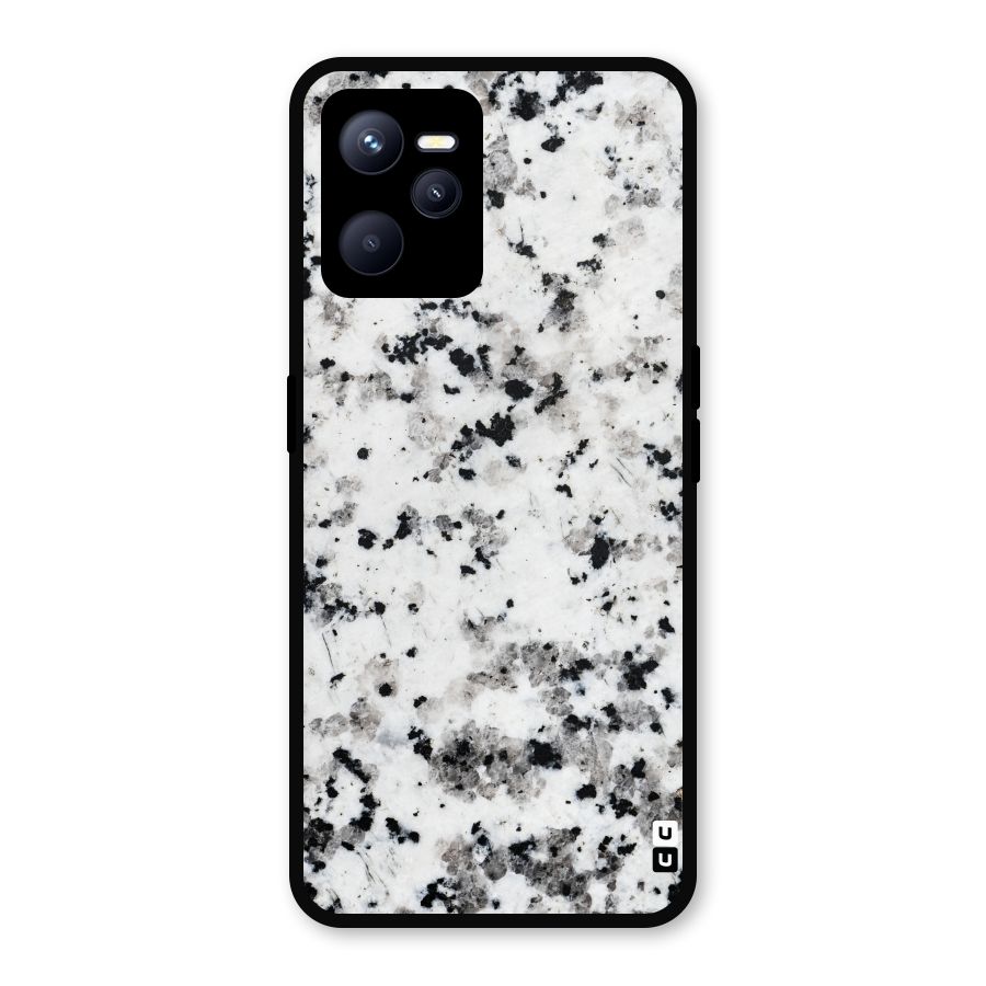 Charcoal Spots Marble Metal Back Case for Realme C35