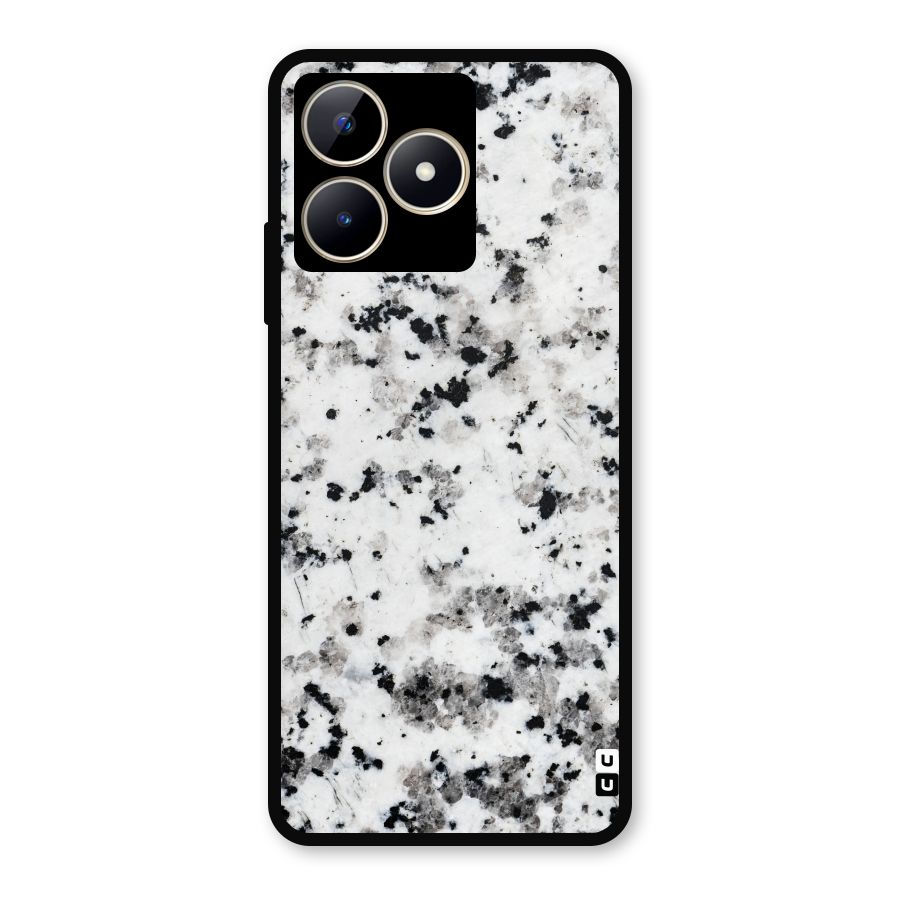 Charcoal Spots Marble Metal Back Case for Realme C53