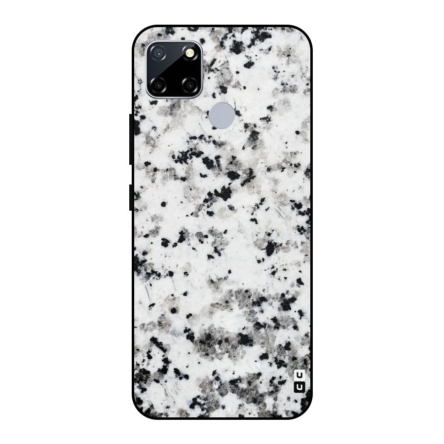 Charcoal Spots Marble Metal Back Case for Realme Narzo 20