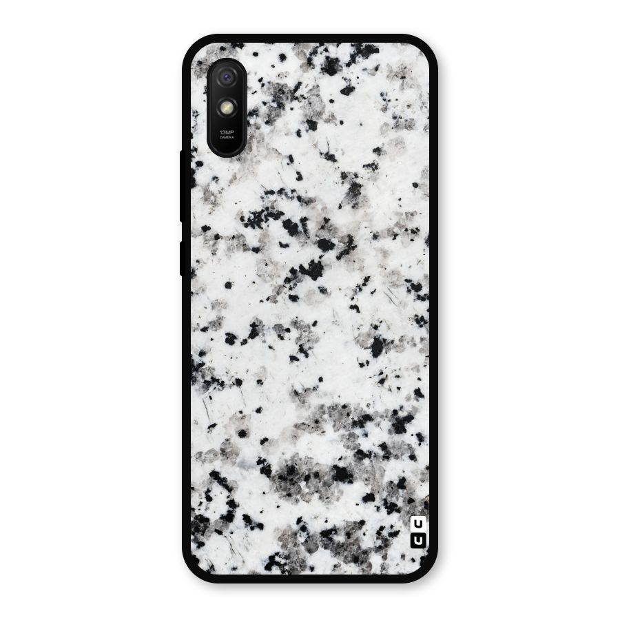 Charcoal Spots Marble Metal Back Case for Redmi 9i