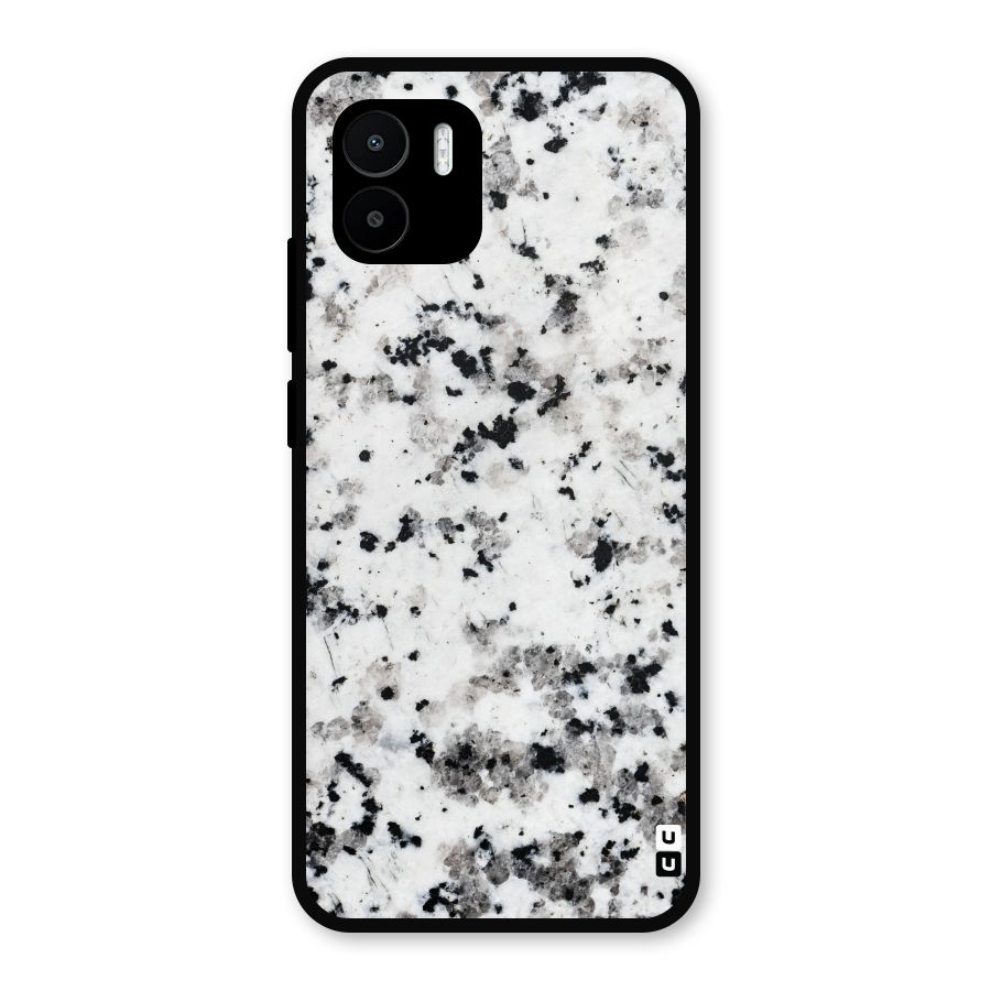 Charcoal Spots Marble Metal Back Case for Redmi A2