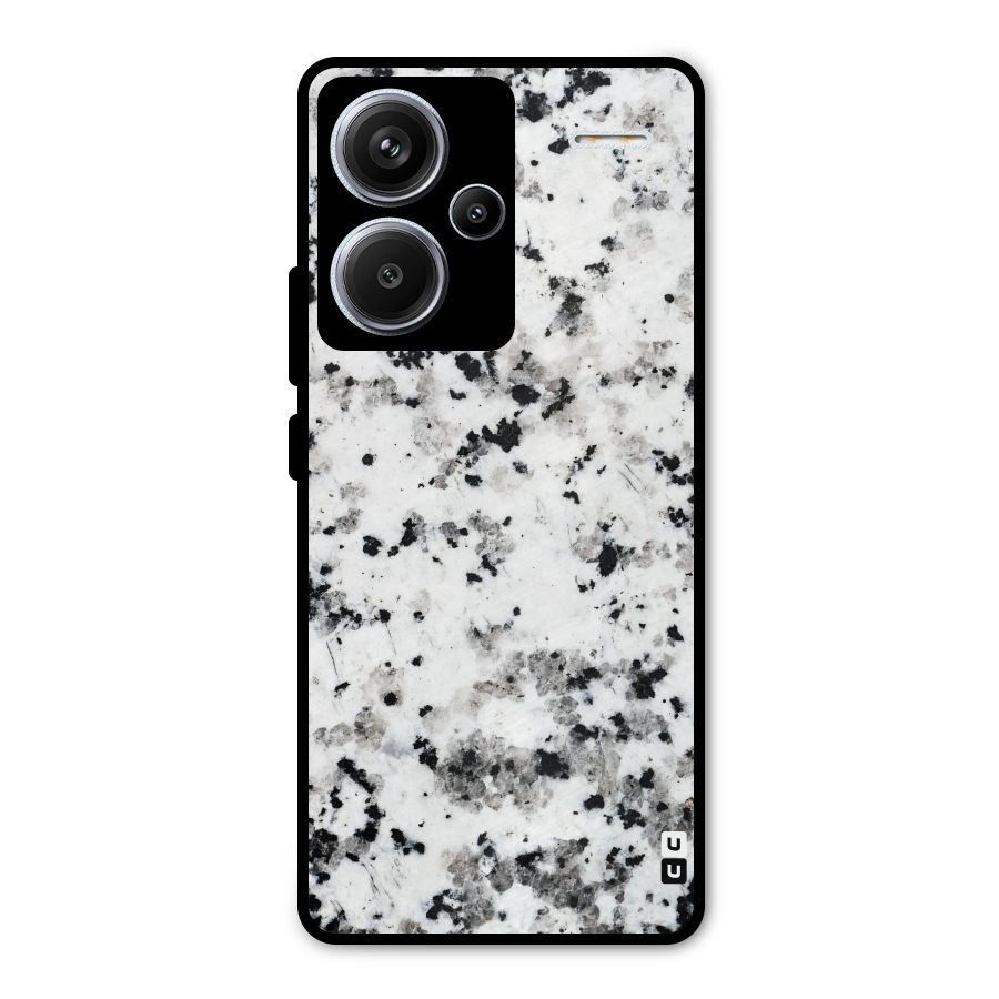 Charcoal Spots Marble Metal Back Case for Redmi Note 13 Pro Plus