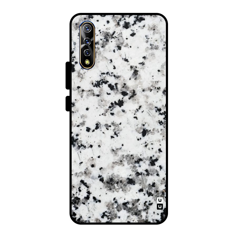 Charcoal Spots Marble Metal Back Case for Vivo S1