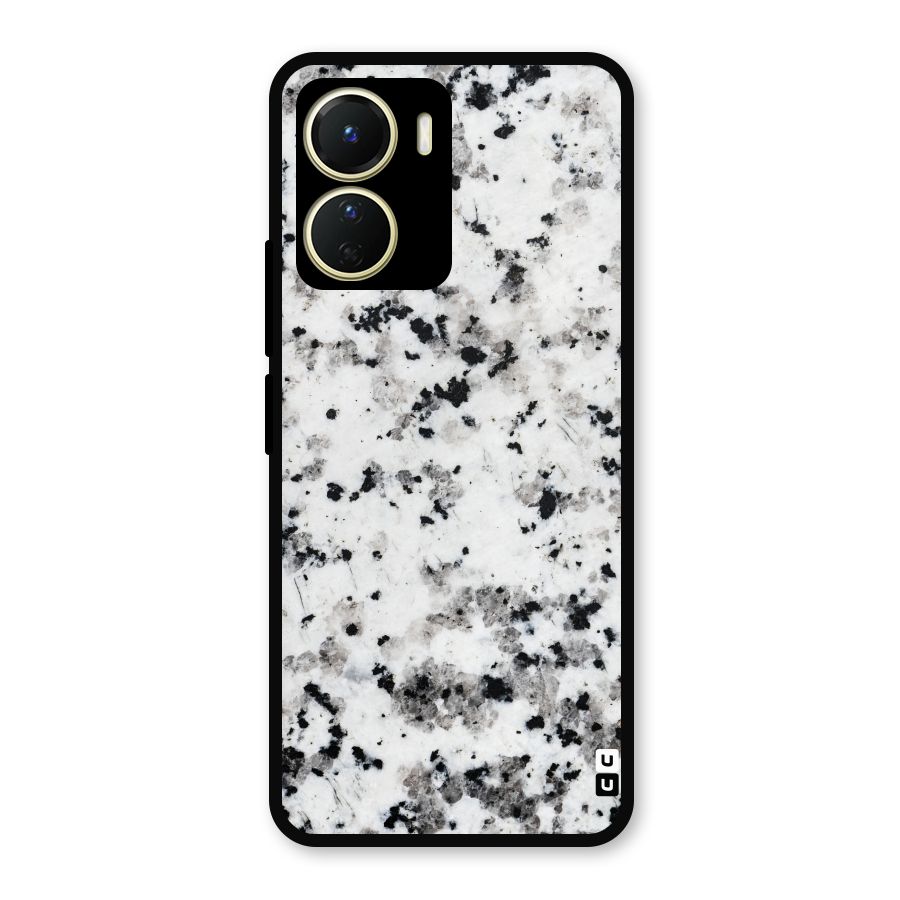Charcoal Spots Marble Metal Back Case for Vivo T2x