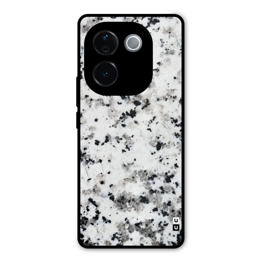 Charcoal Spots Marble Metal Back Case for Vivo T3 Pro