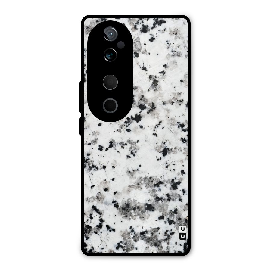 Charcoal Spots Marble Metal Back Case for Vivo T3 Ultra