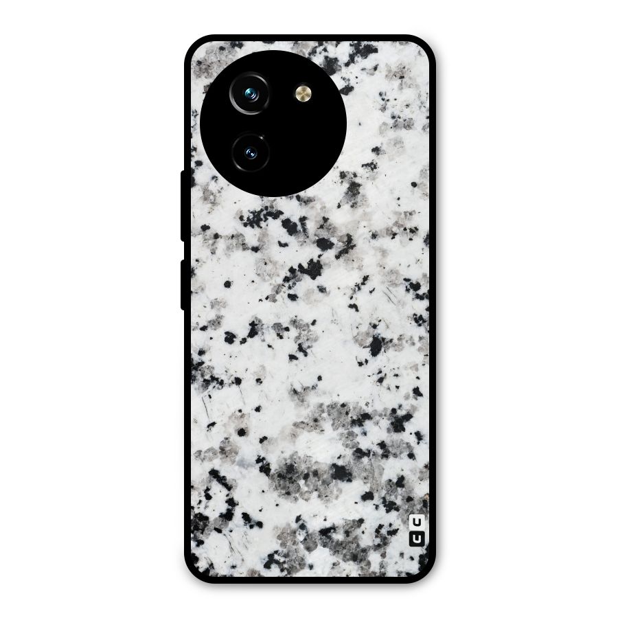 Charcoal Spots Marble Metal Back Case for Vivo T3x