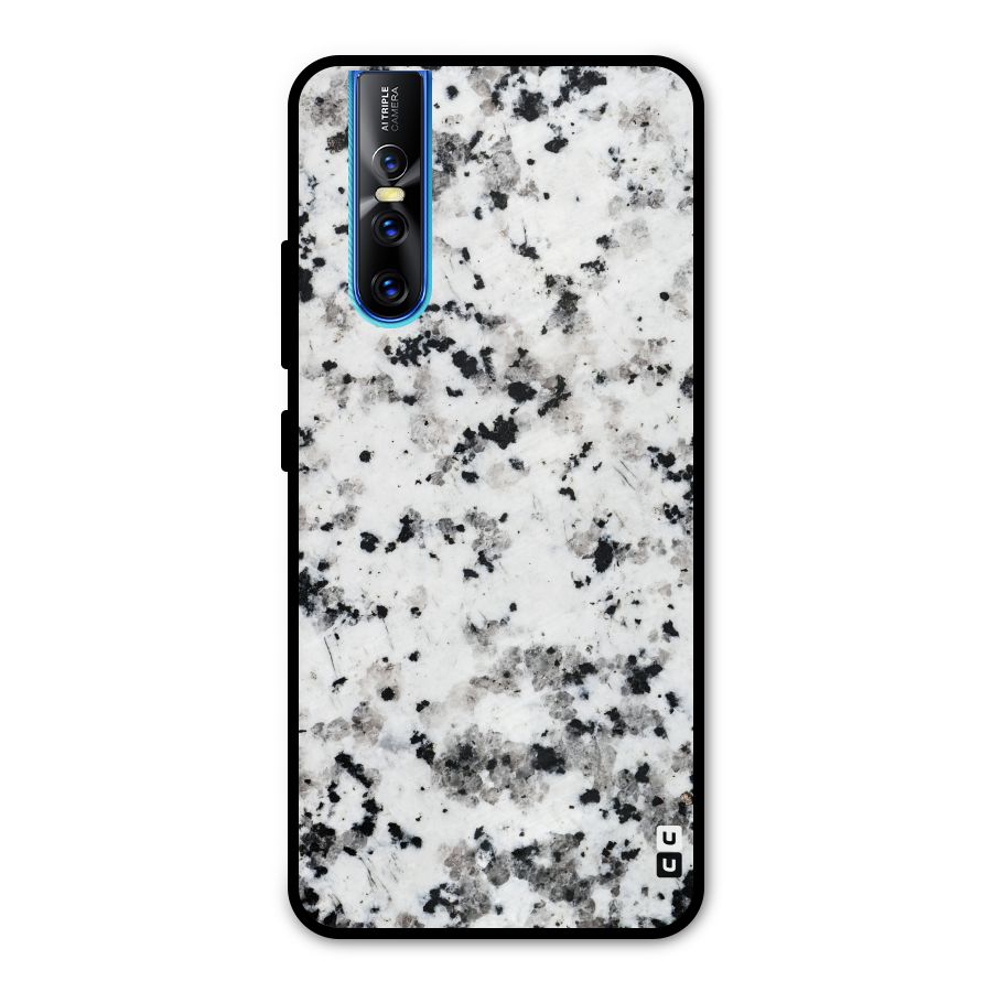 Charcoal Spots Marble Metal Back Case for Vivo V15 Pro
