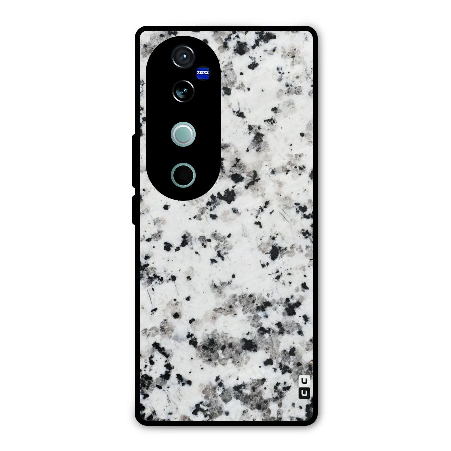 Charcoal Spots Marble Metal Back Case for Vivo V40