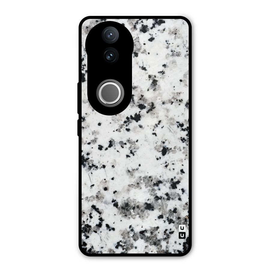 Charcoal Spots Marble Metal Back Case for Vivo V50e