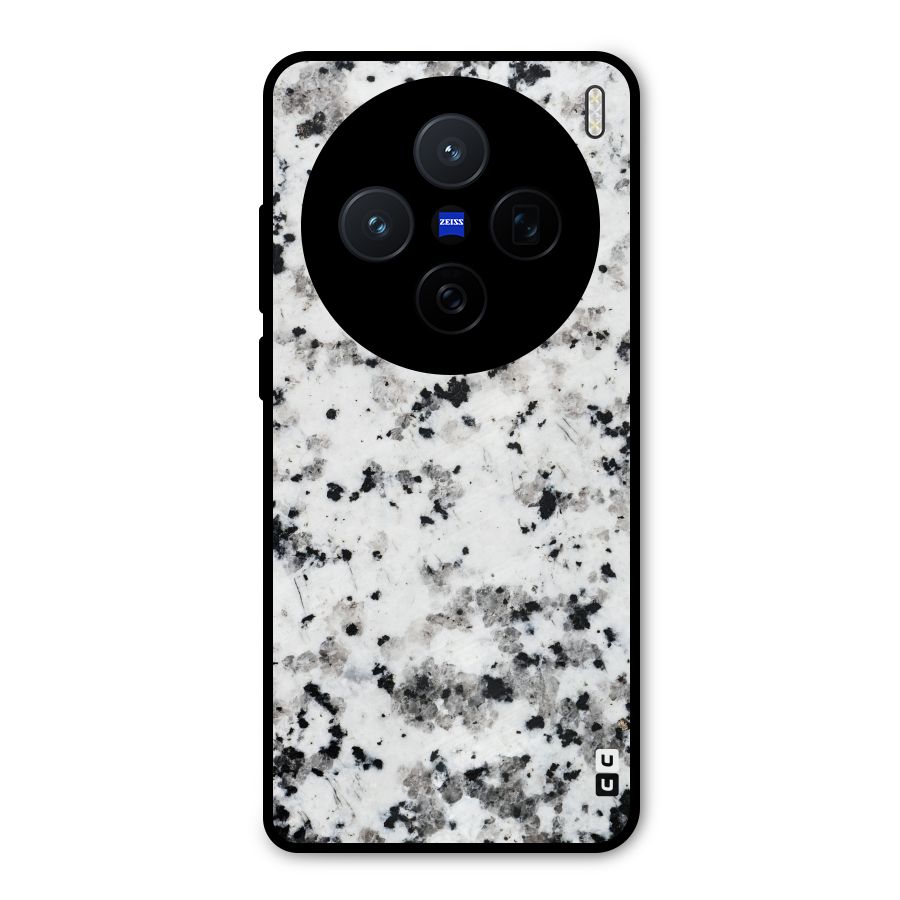 Charcoal Spots Marble Metal Back Case for Vivo X200