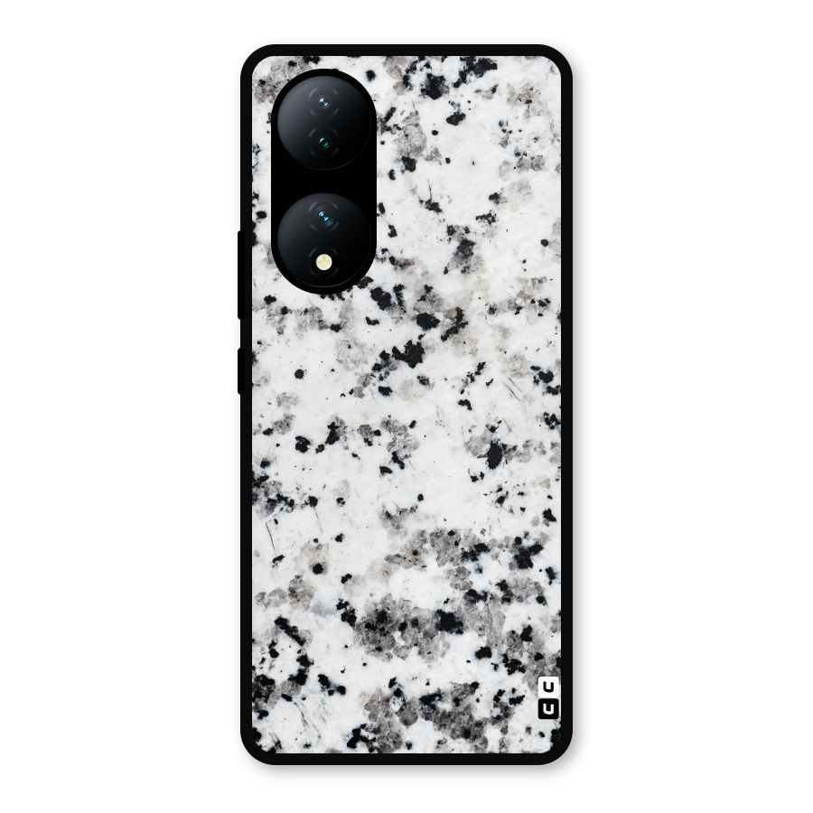 Charcoal Spots Marble Metal Back Case for Vivo Y100
